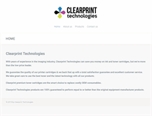 Tablet Screenshot of clearprinttechnologies.com